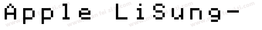 Apple LiSung字体转换